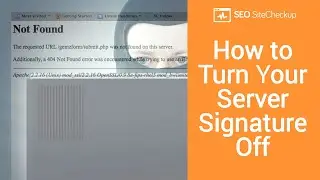 How to Turn Your Server Signature Off