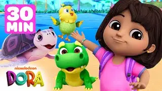 Dora Loves Animals! 🐤 30 Minute Compilation | Dora & Friends