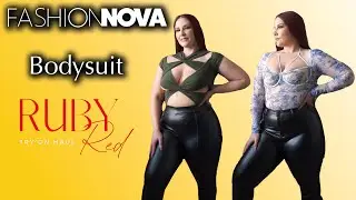 Fashion Nova Curve Bodysuit Try-On Haul | @novamen by 