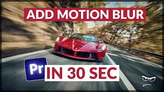 How to Add Motion Blur Quick | Premiere Pro (2022)