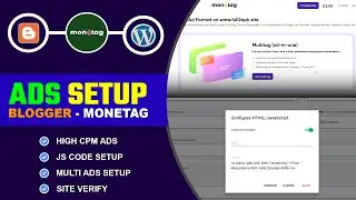 How to Setup Monetag ADS on Blogger | Monetag ADS Setup - Blogger | Wordpress | Site Verify