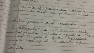 Chapter 4 Interpretation Of Statutes | CA INTER OTHER LAWS MCQ |