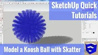 Modeling a Koosh Ball in SketchUp with Skatter - SketchUp Quick Modeling