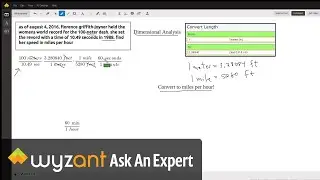 Use dimensional analysis to convert meters per second to miles per hour.