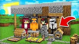 ESCONDITE en la ALDEA en MINIATURA MINECRAFT 😂 ESCONDITE LOS COMPAS