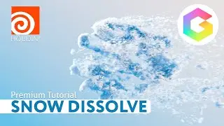 Premium Houdini Tutorial - Snow Logo Dissolves with Vellum Grains - Sneak Peek