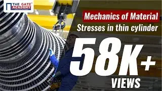 Stresses in Thin Cylinder | Mechanics of Material | Preparation Lectures |  CE, ME