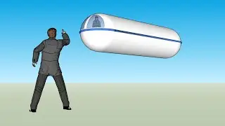 Drawing Tic Tac Contact Said He Saw in the Virgin Islands with Humanoid Pilot - SketchUp Session