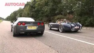 Corvette ZR1 v AC Mk6 - drag race by autocar.co.uk