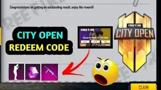 FREE FIRE CITY OPEN REDEEM CODE | FREE FIRE TODAY REDEEM CODE | FFCO FREE REWARD | NEW EVENT