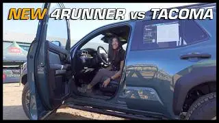 New 4Runner vs New Tacoma INTERIOR… better, worse, or the same?! (a detailed walkaround)