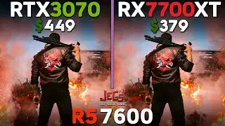 RTX 3070 vs RX 7700 XT | Ryzen 5 7600 | Tested in 15 games