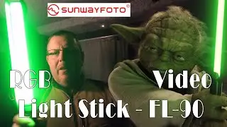 FL-90RGB Video Light Stick, LED Studio lamp for Portrait & Product Photography light wand Sunwayfoto