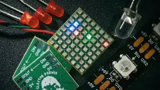 Smallest NeoPixel Matrix Part 2: Up close and personal.