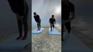 БЕЗУМНЫЙ ПАША И ИРИШКА ЧИКИ ПИКИ. УТРЕНЯЯ ЗАРЯДКА ПОД БРЫЗГИ ЧЕРНОГО МОРЯ.