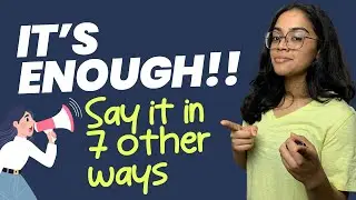 Smart English Phrases - Other Ways To Say ‘It’s Not Enough’ #learnenglish #speakenglish #tips