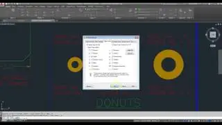 AutoCAD Student Shape Worksheet Drawing Donut Command