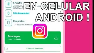 COMO DESCARGAR UNA VERSIÓN ANTIGUA DE INSTAGRAM EN CELULAR ANDROID