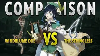 C0 VENTI: Windblume Ode (R5) vs The Stringless (R5) | DAMAGE COMPARISON Genshin Impact 2.5