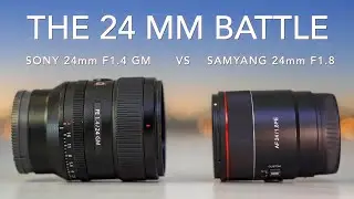 Samyang 24mm F1.8 vs Sony 24mm F1.4 GM - side by side image comparison - astro, landscape, portrait