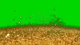 Gold Dust wind Particles (green screen)