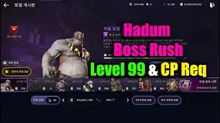 Black Desert Mobile Hadum Boss Rush Level 99 & CP Req