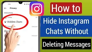 How to Hide Instagram Chats Without Deleting Messages | Hide Instagram Chat (2023)||