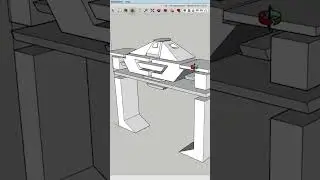 Back face color in Sketchup #shorts #sketchup