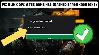 Fix Black Ops 6 The Game Has Crashed Error Code (0x1)