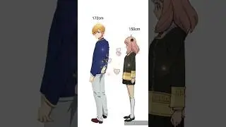 Adult anya x Oshi no ko height difference #shorts#spyxfamily