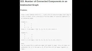 Solving Leetcode: Number of Connected Components in an Undirected Graph