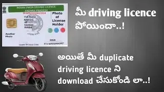 How to Apply Duplicate Driving Licence Online in Ap | Download Duplicate Driving Licence Online