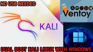 [ FIXED ] HOW TO DUAL BOOT WINDOWS WITH KALI LINUX OR ANY OTHER LINUX OS WITHOUT USB USING VENTOY