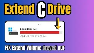 2 Ways to Extend C Drive (2023) | FIX Extend Volume Greyed Out