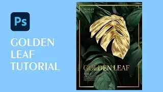 How to turn green leaf to golden leaf in Photoshop | Photoshop Tutorial | Free download PSD file 👇