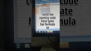 ms excel me mobile number ke aage country code kese lgate hai #technology #youtubeshorts #ytshort