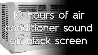 🎧 Air Conditioner sound on black screen dark screen high quality white noise ASMR