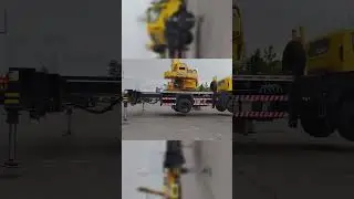 10-ton Futian truck crane, 34-meter full-reach arm crane, one-ton extreme challenge, aerial leg lift