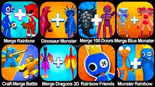 Merge Blue Monster,Merge Monster 100 Doors, Merge Dragons 3D,Merge Rainbow Friends, Dinosaur Monster