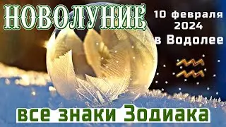 🌙НОВОЛУНИЕ 10 ФЕВРАЛЯ В ВОДОЛЕЕ🌙ЧТО ПРИНЕСЁТ  ВСЕМ ЗНАКАМ ЗОДИАКА