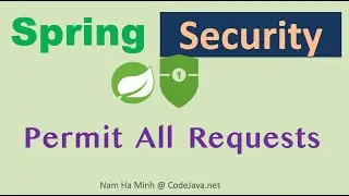 Spring Security Permit All Requests - Allow All End Points