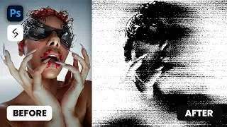Easy Photocopy Scan Lines Effect in Photoshop