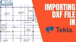 Column Positioning of a 1100 sqft Building|| Making cad file ready for Tekla Import