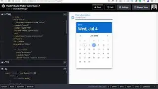 Vuetify V-Menu 