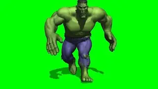 Hulk Run Green Screen Effects Video