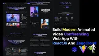 Create an Epic Animated Landing Page with Video Conferencing |ReactJS+TailwindCSS+ZEGOCLOUD Tutorial