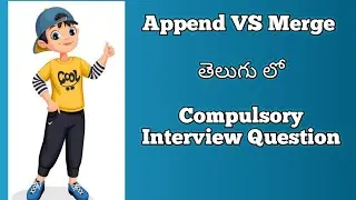 Append VS Merge in Power BI |Telugu | Power BI Telugu | Complete hands on demo