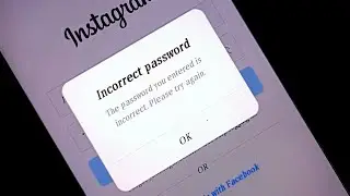 The password you entered is incorrect please try again | Instagram incorrect password problem fix