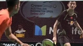 [Nice Camera Angle] Lin Dan vs Chen Long Australia Open 2k17