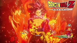 Dragon Ball Z: Kakarot - Super Saiyan 4 Goku Gameplay & Transformations - BETA [1080p 60fps]